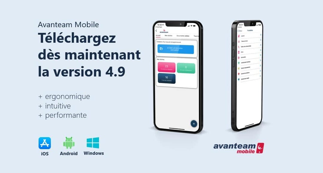 Avanteam Mobile : la version 4.9 est disponible