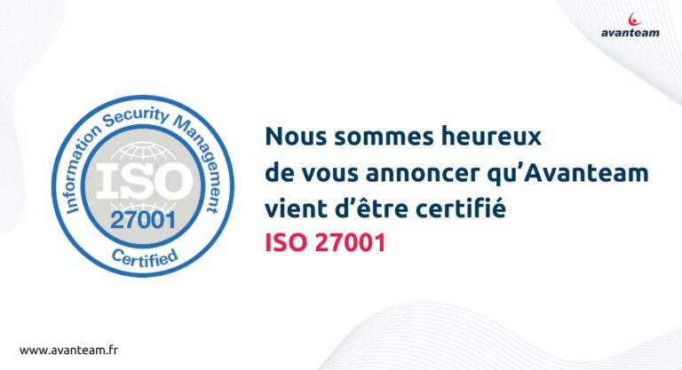 Avanteam certifié ISO 27001