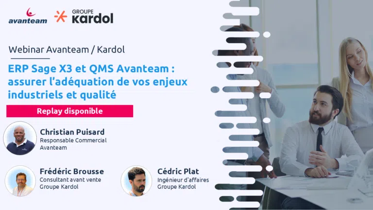 Webinar ERP Sage X3 et QMS